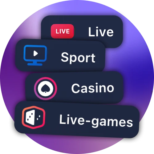 1Win propose un grand nombre de jeux et de sports.