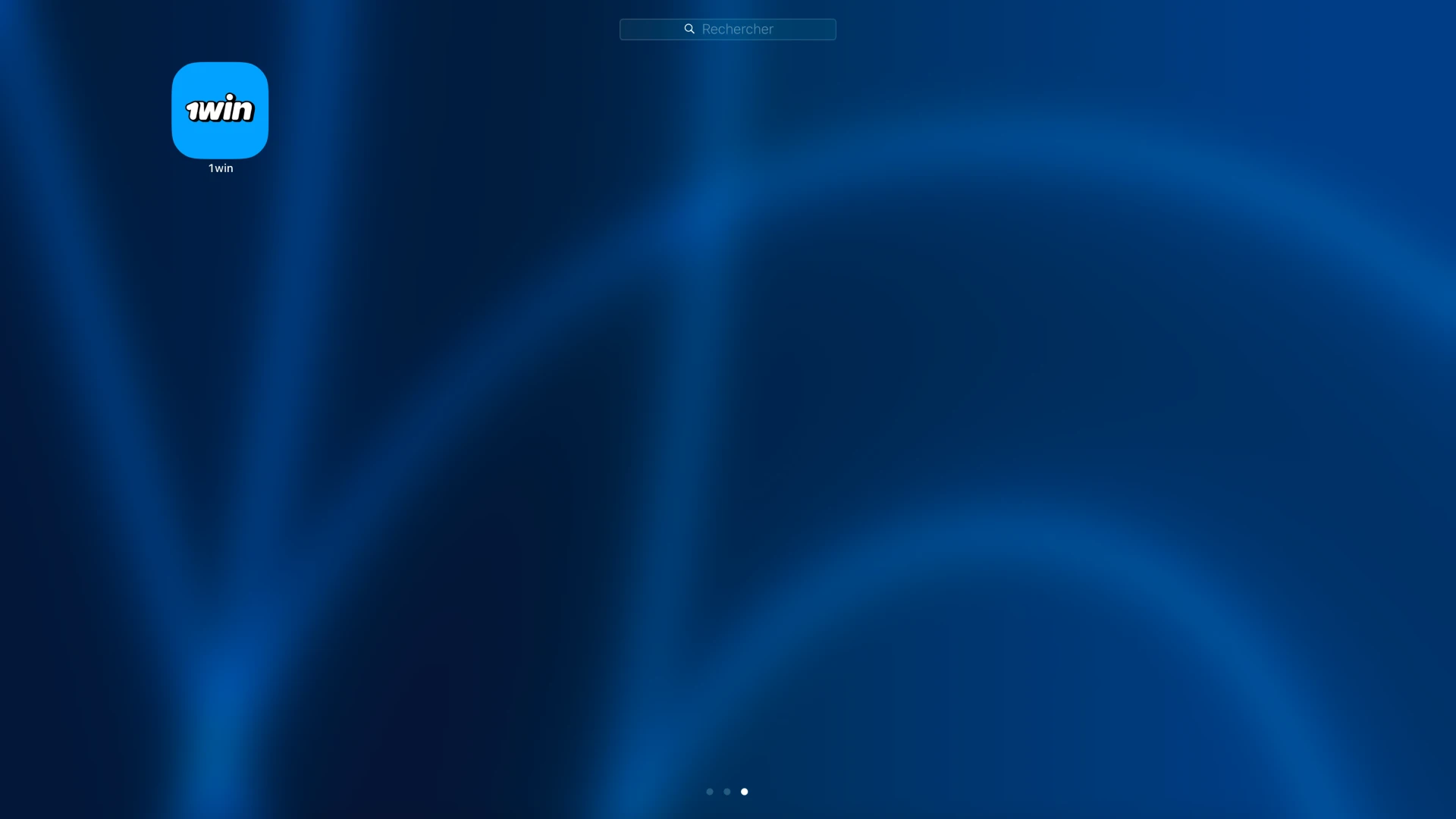 1Win icon apparaîtra sur votre bureau.
