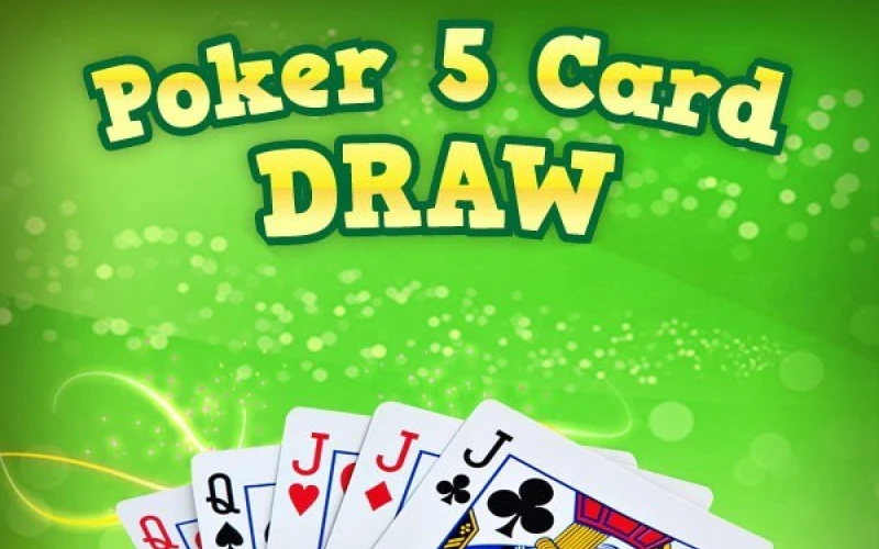 Essayez le jeu de poker Five-Card Draw 1Win.