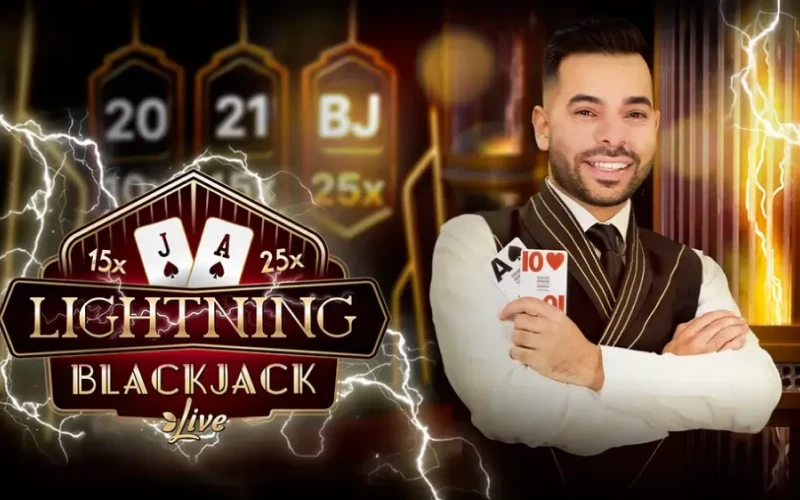 Le Lightning Blackjack offre des gains plus élevés à 1Win.