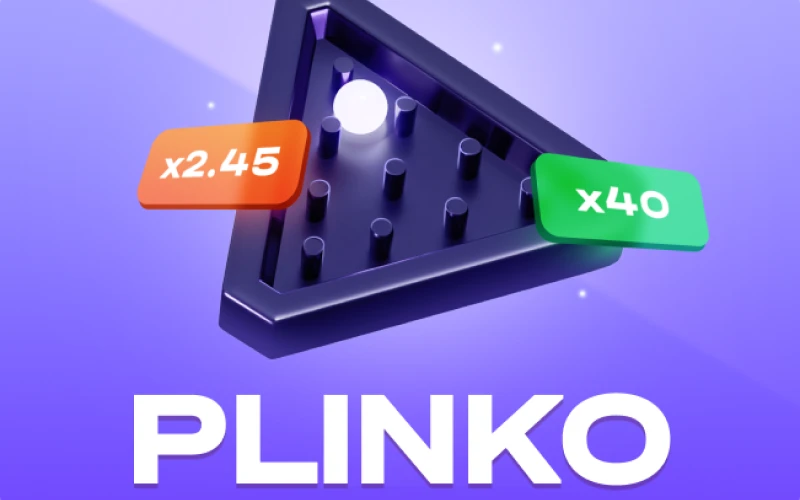 1Win propose de jouer à un jeu simple le Plinko.