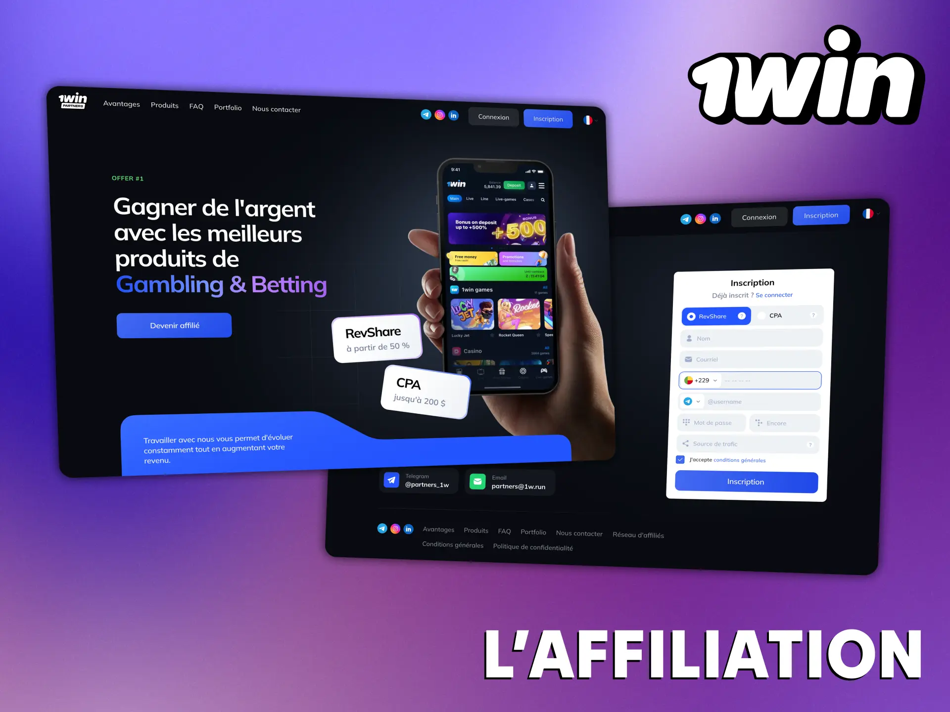 Le programme d'affiliation de 1Win vous offre une opportunité.