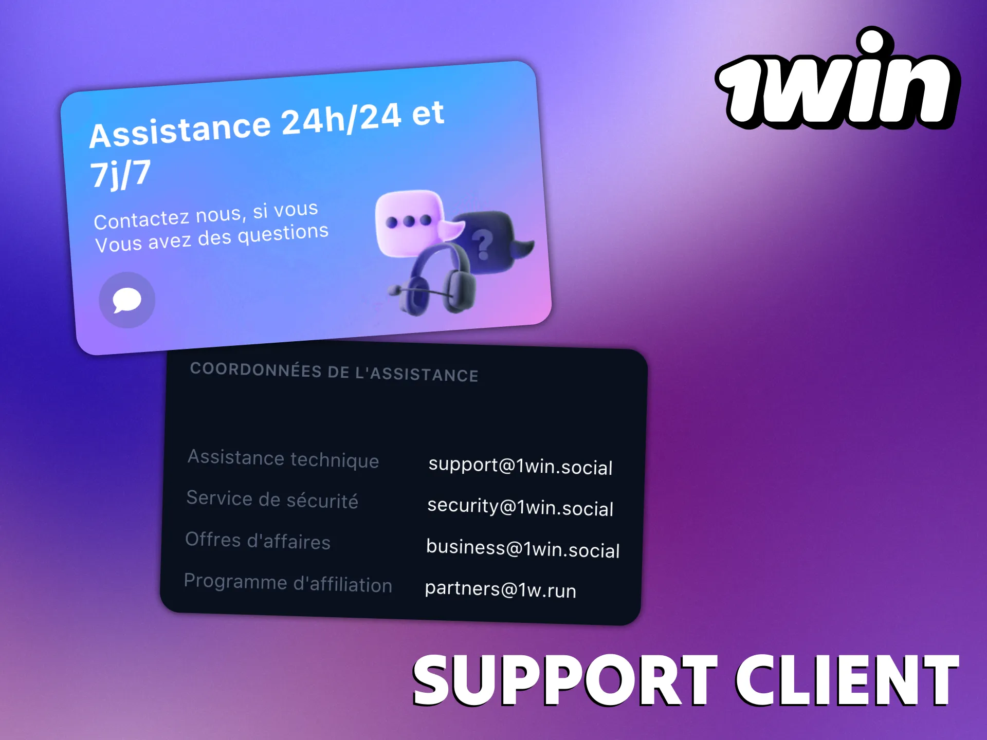 Le service d'assistance de 1Win fonctionne 24 heures par jour.