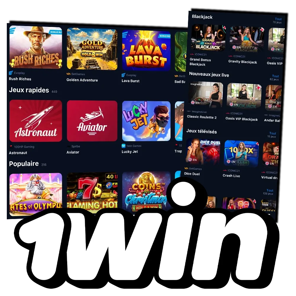 Profitez du casino en ligne avec les meilleurs jeux sur 1Win.