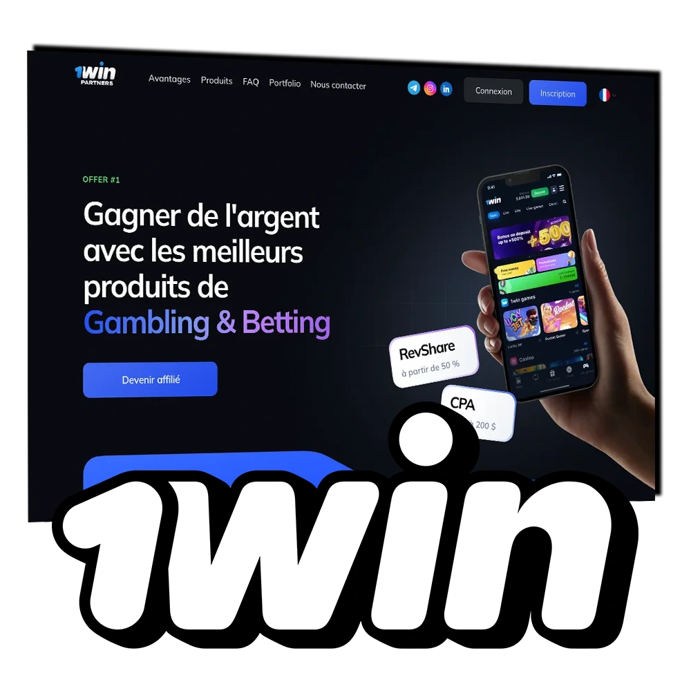 Rejoignez le programme d’affiliation 1Win et gagnez de l’argent.