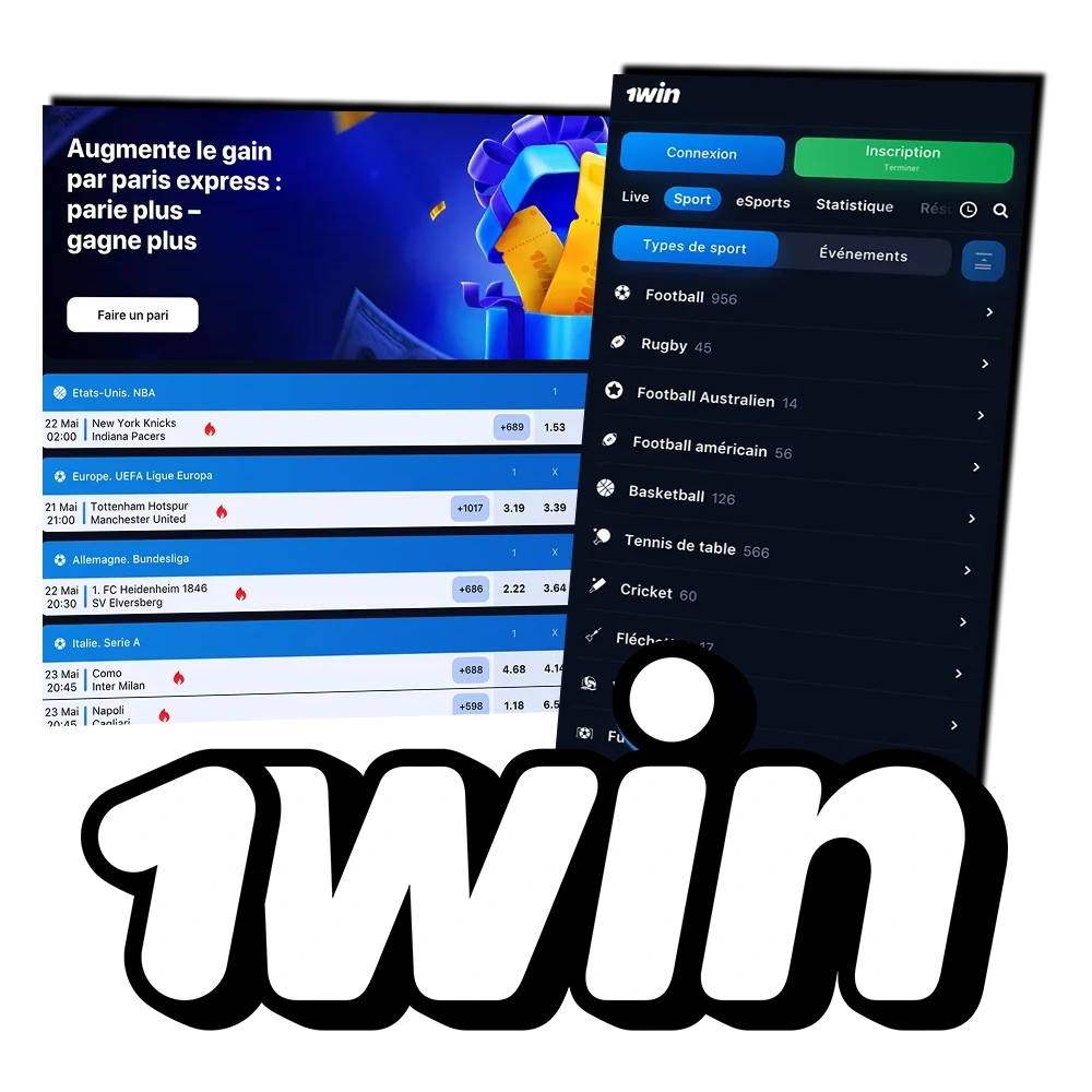 Pariez sur vos sports préférés avec 1Win en toute simplicité.